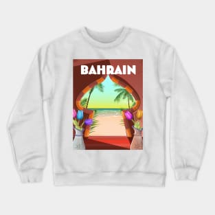 Bahrain Palace Travel poster Crewneck Sweatshirt